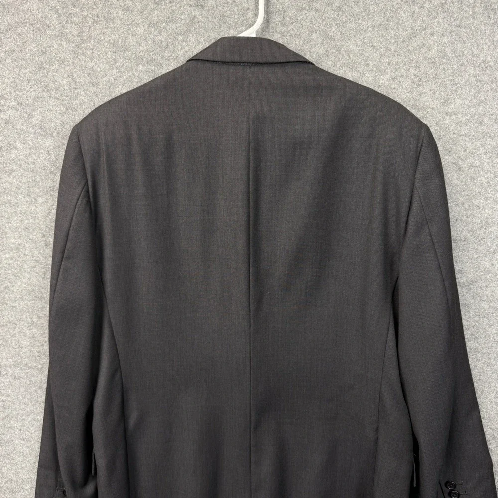 Hickey Freeman Loro Piana Super 130s Wool Blazer Charcoal Grey 41R Mens YA003